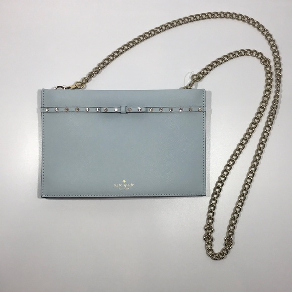 Kate Spade Elliott Street Mini Sima Shimmer Blue - Picture 11 of 14